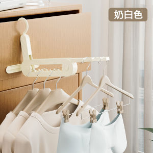 Foldable Plastic Clothes Hanger Portable Travel Hotel Multi-Functional Drying Hanger Nordic Style ABS Hook T-Shirt Upper Body Adult Closet Organizer