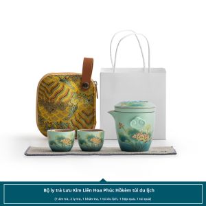 SANXUN | Bộ Trà Du Lịch Gọn Nhỏ 1 Ấm 2 Tách