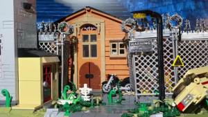 2288PCS Apocalypse Prison Building Blocks MOC Jail Model Desktop Decoration Splicing Assembly Brick Puzzle Toys Children Gift