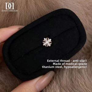 DAISY DREAM | Hypoallergenic Titanium Cross & Iris Earrings