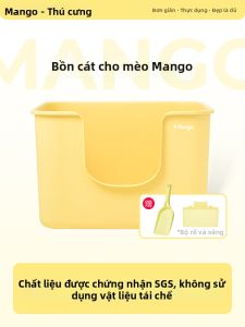 Mango | Hộp Cát Vệ Sinh Thú Cưng Kích Thước Lớn Mở Rộng