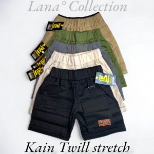 100 Ribu Dapat 3 celana cargo pendek anak short pants usia 1-10 tahun KAIN TWILL STRETCH PREMIUM
