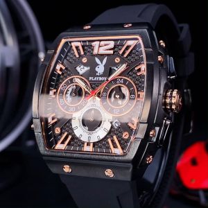 PLAYBOY  jam tangan lelaki original fashionable cool waterproof luminous multi-function timing calendar quartz watch men