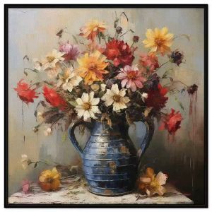 Tranh treo tường tranh dán tường tĩnh vật bình hoa tranh sơn dầu. CGI-147