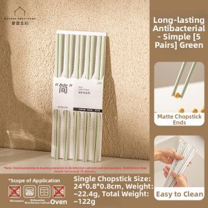 MODERN SWEETHOME | Antibacterial Non-slip Mold-resistant Heat-resistant Chopsticks