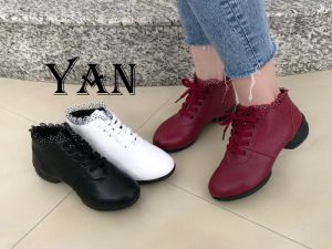 Sepatu Dance Wanita Sepatu Dansa Latin/ Line Dance Semi Boots Renda Terbaru