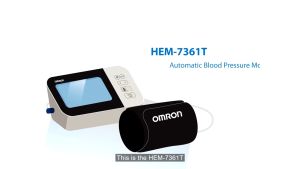 Máy Đo Huyết Áp Cao Cấp Omron HEM-7361T Cảnh Báo Đột Quỵ Kiểm Tra Kép Cho 2 Người Dùng