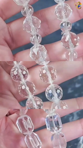 Collection Grade Natural Faceted Clear Quartz Bracelet (5 Types)