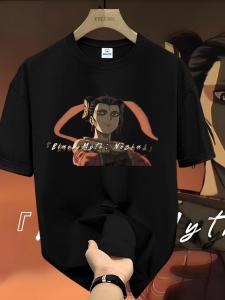 Nezha Black Myth Wukong Same Style Peripheral Cotton T-shirt Game Chinese Fad Qi Tian Da Sheng Zhizunbao Ins Super-Hot Short Sleeve