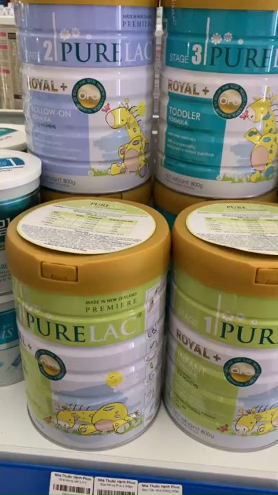Sữa Purelac số 1,2,3 Lon 800g sữa bột dinh dưỡng giúp phát triển toàn diện nhập khẩu New Zealand Date 2025 - 1 Đổi 1 Nếu Lỗi NSX