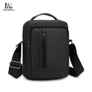 LouisWill Mens Shoulder Bag Waterproof Film Bag Fashion Messenger Bag Handbag Travel Bag Business Bag Large Capacity Cross Body Bag Lightweight Casual Bag Leisure Sport Street Bag