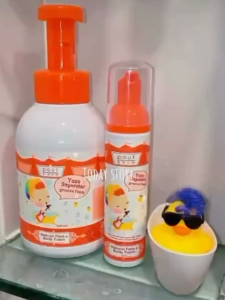 pout Care Strawberry Shampoo (250ml) & Yuzu Face & Body Foam (500ml) – Kids Shampoo & Body Foam Bundle