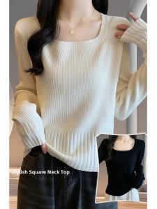 High-end Trendy Stylish Versatile Knit Top