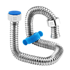 ท่ออุปกรณ์กันความร้อนสูง 304 สแตนเลสหนา ท่ออัดฉีดแบบยืดหยุ่นสำหรับใช้ในครัวเรือน อุปกรณ์จุดเดียว เครื่องกำเนิดความร้อน