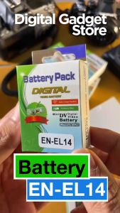 แบตเตอรี่ เซ็ต 2 ก้อน Battery Nikon EN-EL14 ความจุ 2050 mAh สำหรับ Nikon DF D5600 D5500 D5300 D5200 D5100 D3400 D3300 D3200 D3100 P7100 P7700 ราคาพิเศษ