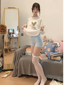 Womens Yoga Pants Elastic Slimming Fitness Shorts Anti-Light Sports Shorts Three-Quarter Length Active Wear Leggings