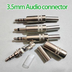 1-10PCS Metal 3.5mm Male Headphone Plug Mono Stereo Audio Solder Cable Connector 3.5 2Pole 3Pole 4Pole Earphone Jack Adapter