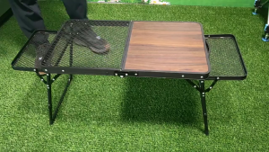 🔶Folding Table Height-Adjustable Foldable Table With Chair Set Outdoor Portable Camping Table Home Dining Table
