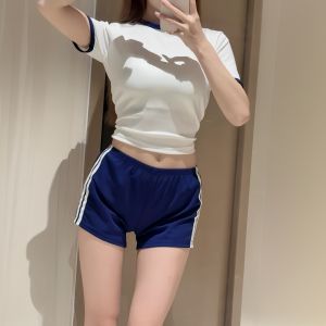 Bộ Đồ Thể Thao Hai Mảnh Thời Trang Thường Ngày Mùa Hè Tay Ngắn Cổ Tròn Dáng Ôm Vừa Vặn Thoải Mái Thoáng Khí