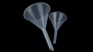 60mm 90mm Mouth Dia Laboratory Clear White Plastic Filter Funnel