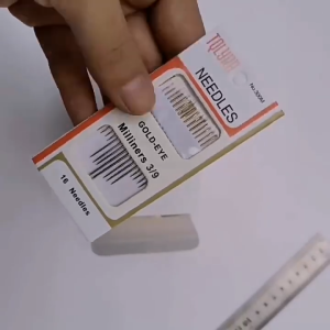 Set 16 kim khâu vải mũi nhọn đủ mọi kích thước bằng thép không gỉ tiện lợi | Xiaoxingyarn