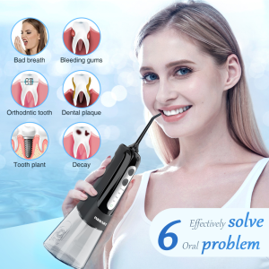 Water Flosser Teeth Cleaner Oral Irrigator Electric Portable Dental Ultrasonic Water Flosser Buccal Tooth Cleaner Cavity Flusher Water Pick Tooth