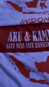 Kaos Kemerdekaan MERAH PUTIH INDONESIA HUT RI Ke 79 aku dan kamu satu bisa ditambah nama Catton Combed baju DEWASA atasan pria wanita cotton combed tuku kaos blitar SIZE S M L XL XXL 2XL 3XL 4XL 5XL warna merah putih