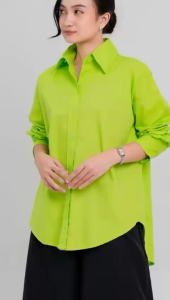NANDO ATASAN KEMEJA WANITA KOREAN STYLE POLOS SIMPLE OVERSIZED