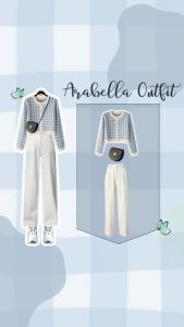 OOTD One set 3in1 ( Sweater Rajut Wanita + Celana Kulot Crinkle Kekinian Loos Pants + Tas Selempang ) - KA005