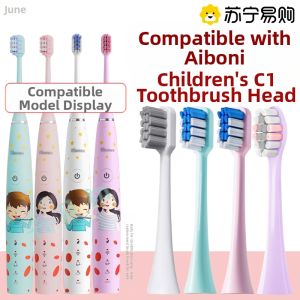 Childrens Soft Bristle Electric Toothbrush Head Replacement Suitable for Ebonee Model C1/C1S Oral Care Dental Accessories