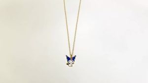Bandai | Kuromi Anime Hoạt Hình Dễ Thương Hình Vòng Cổ Mặt Dây Chuyền Thời Trang Cho Bé Gái Sinh Nhật Tặng Kim Loại Cosplay Phụ Kiện