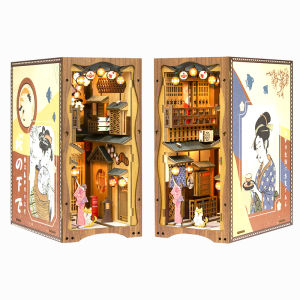 CUTEBEE | CUTEBEE DIY Thu Nhỏ Sách Nook Kệ Sách Bằng Gỗ Lắp Sakura Bộ Mô Hình Sưu Tập Nhà Búp Bê Đồ Chơi Dành Cho Độ Tuổi 14 + Quà Tặng Sinh Nhật