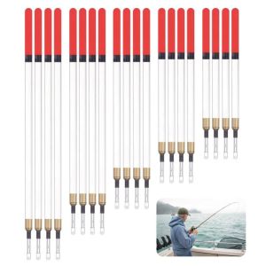 Hollow Visible Fishing Floats 11 - 19cm Multi - Size Set Straight Insert Tackle 40Pcs/Set