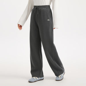 Hotwind | Fluffy Fleece Loose Straight Cut Jogger Pants