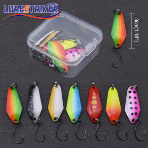 Lurestiker 3.5g 5g 8g Hard Metal Spoon Lure Spinnerbait for Fishing Trout Pike Bass Walleyes Lure Bait Artificial Fish Tackle