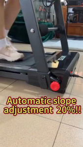 MY-HI Auto Incline Treadmill Foldable ElectricHeart Rate Monitor APP Control Touchscreen 16km/h Q8Y