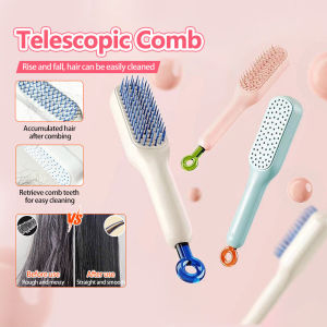 Retractable Magic Comb Hair Cleaning No Hair Damage Anti-Static Hairdressing Massage Comb Smooth Hair Comb可伸缩梳子