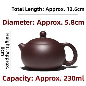 CANGHUTIANXIA | Custom Gift Handmade Zisha Teapot for Home Use Purple Clay Xishi Style