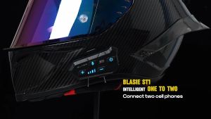 Blaise ST1 Helm Headset Bluetooth Motor Headset Helm Mic Headset Tahan Air