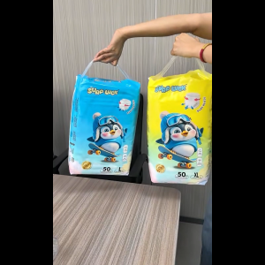 【Buy 1 Take 2】SURPLUCK 50Pcs Breathable Baby Disposable Tapes Diapers  Leak-proof Pull-up/Pants S to XXXL -Free gift 160Pcs Wipes