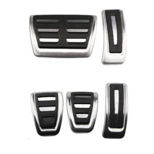 Gas Fuel Footrest Pedals Fit For Audi A1 A4 A6 Q5 8X GB B6 B8 C6 C7 C8 8R 80A LHD Accelerator Brake No Drilling Pedal Cover Pads