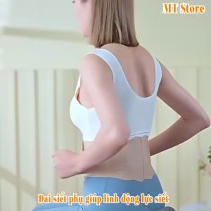 Nịt lưng mỏng có nẹp hổ trợ cột sống giảm đau lưng đai lưng định hình thoái hóa thoát vị đĩa đệm nam nữ HQ