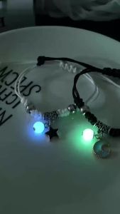 Night Light Bracelet Womens Woven Bracelet DIY Best Friend Couple Friendship Fashionable Glowing Bracelet Couple Gift