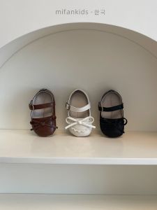 Princess Style Baby Girl Walking Shoes Soft Bottom Anti-Slip Spring Summer Infant Step Shoes Comfortable Leather Shoes for Learning to Walk