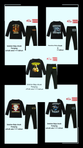 Setelan Baju Santai Anak Tungtungtung Sahur and Friend Anomali