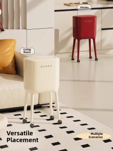 PAKCHOICE | Elevated Mobile Large Capacity No-bend-over Kitchen Trash Can