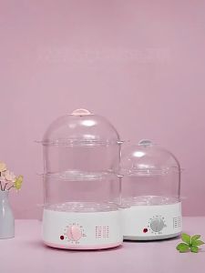 【In stock】Electric Steamer Multi-function Electric Steamer Multi-function Steamer 3-layer Large Capacity Household Multi-function Timing 3-layer Steamer Food Steamer