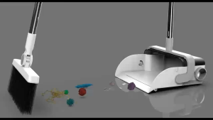 Broom And Dustpan Set Auto Dispose Garbage Household Sweeping Artifact Broom High Quality Broom Trash Can with Scraper