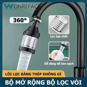Bộ mở rộng bộ lọc Vòi Nước Nhà Bếp kích cỡ phổ thông bộ phận màng lọc thép không gỉ có thể tháo rời Bộ lọc xoay 360 ° có thể tái sử dụng