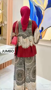 Setelan Celana Kulot Wanita JUMBO LD 120 dan standar Laura SET Setelan wanita terbaru